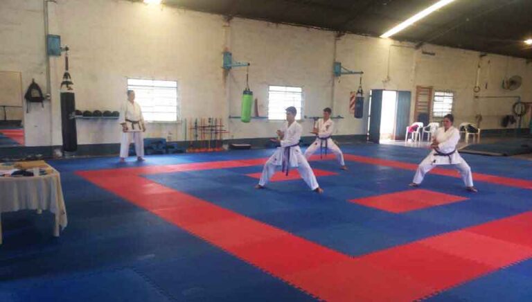 Entrenamiento interprovincial de Karate en Trebolense