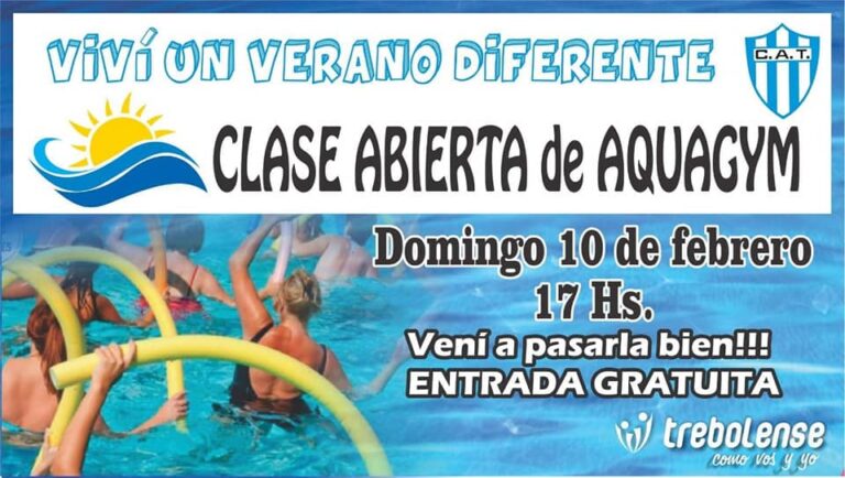 10 DE FEBRERO – Clase abierta de Aqua Gym