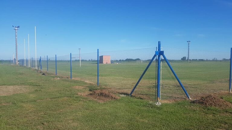 Importantes obras de cerramiento en el nuevo predio