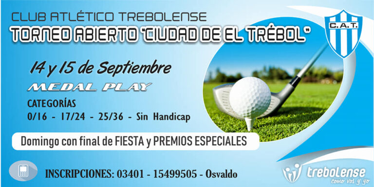 GOLF – Se juega la Copa Abierto de la ciudad de El Trébol