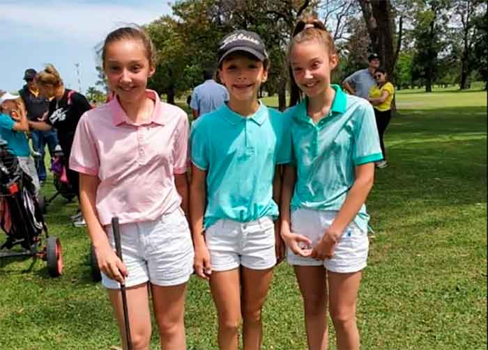 Aguirrezábal, Ponzio y Ponzio al Nacional Juniors de golf