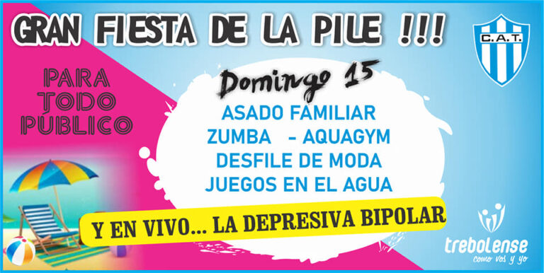 DOMINGO 15 EN TREBOLENSE – Banda en vivo, desfiles, juegos en el agua y un gran asado familiar