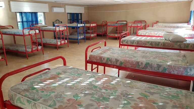 Nuestro albergue listo para transformarse en un Centro de Aislamiento