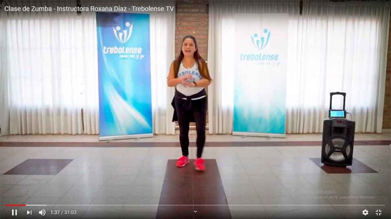 Trebolense TV estrenó clase de Zumba con la profe Roxana Díaz