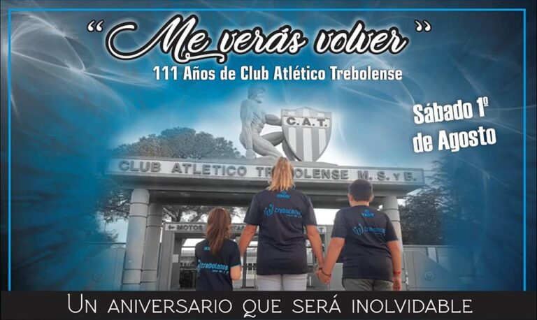Trebolense presentó «Me verás volver», el novedoso festejo virtual por sus 111 años
