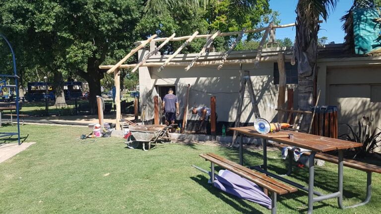 Avanza la obra de la flamante cantina de la pile