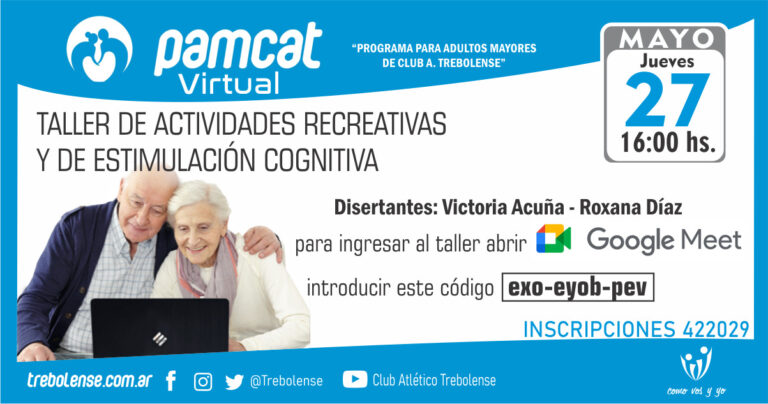 PAMCAT Y UN NUEVO DESAFIO PARA ESTE JUEVES – Primer taller por vía virtual