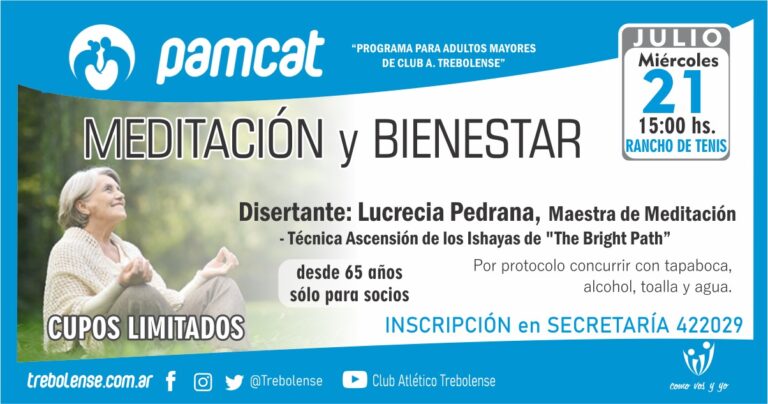 PAMCAT – Se viene un taller sobre meditación y bienestar