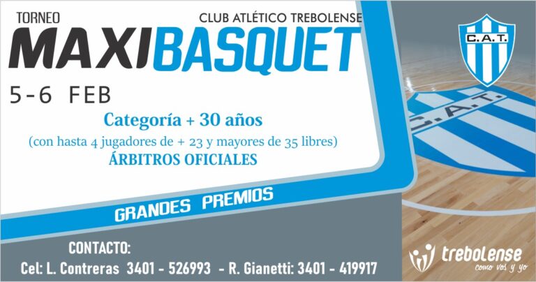 Se viene el campeonato de maxi básquet