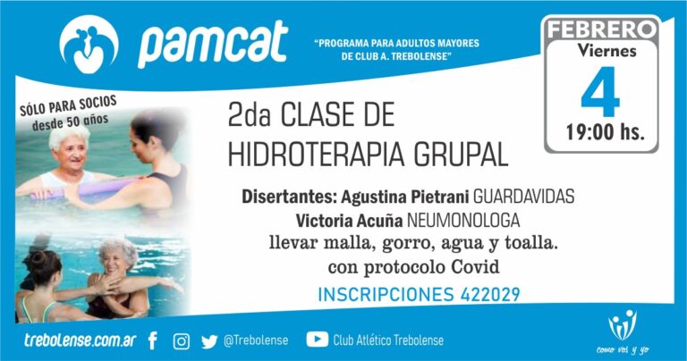 Se viene el nuevo taller de hidroterapia en Trebolense