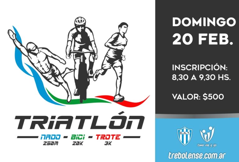 Se viene el triatlón 2022 a Trebolense