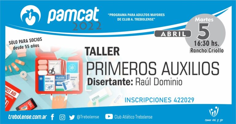 PAMCAT y un taller de primeros auxilios