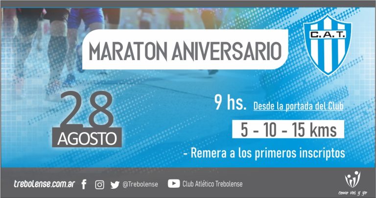 28 DE AGOSTO – El maratón que prepara Trebolense para su aniversario