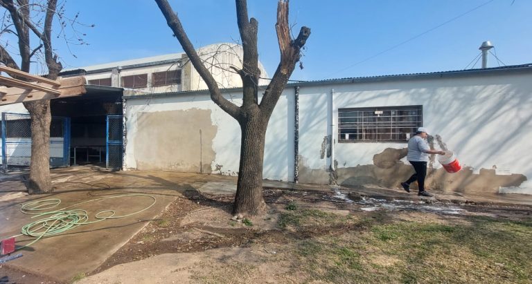 Se pintará el perímetro del club sobre Candiotti