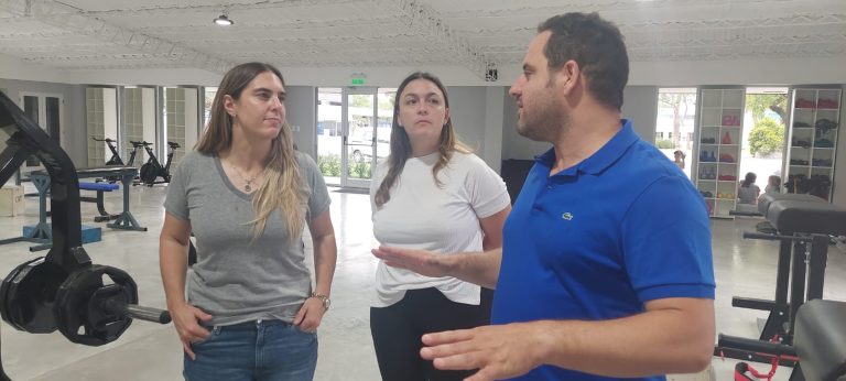 La secretaria de Deportes de Santa Fe, Florencia Molinero, conoció el flamante CDF de Trebolense