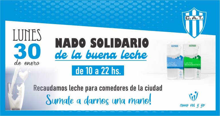 YA SE VIENE !  Nado solidario por litros de leche