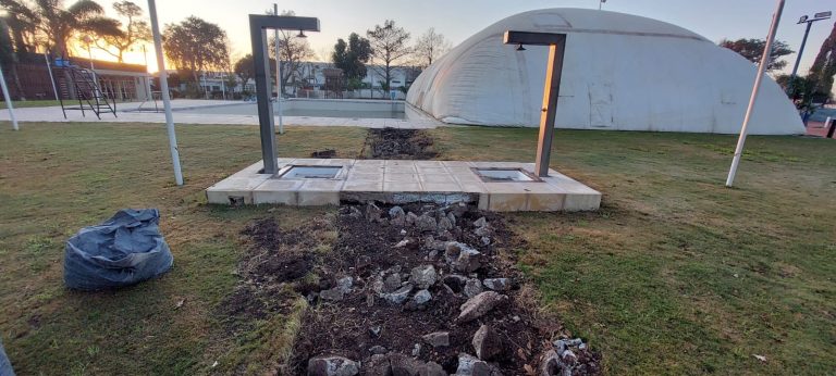 Trabajos en el complejo de piletas