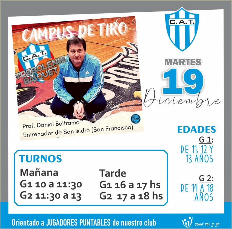 BASQUETBOL – Se viene una gran clínica de tiro