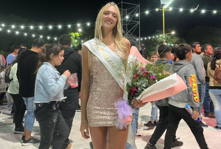 ¡Lucía Giordano primera princesa de los Carnavales de Sastre!