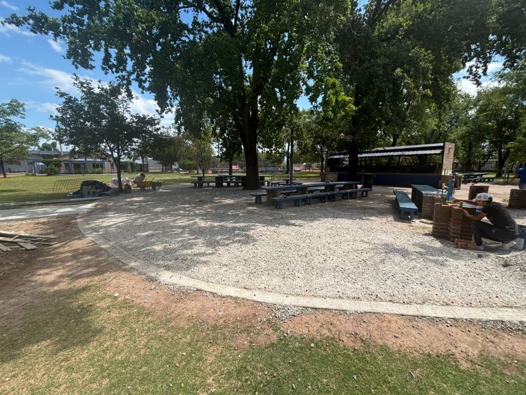 Sector de parrilleros y parque