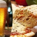 pizza y cerveza