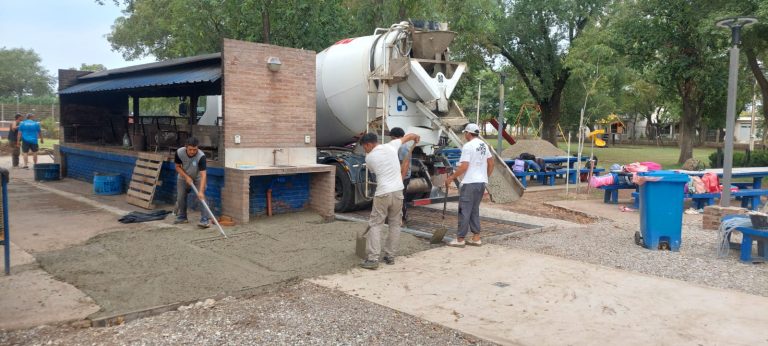 Avanzan las obras en el sector de los parrilleros