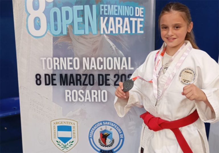 KARATE CON GLORIA – Julieta Pepino se subió al podio del Open Femenino