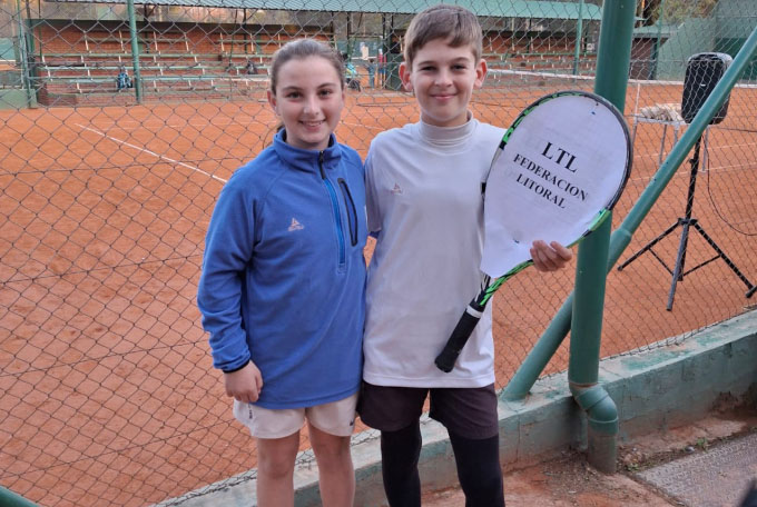 «Justi» Bee Mazzoni y «Lolo» Magnago destacados en el nacional Sub 11 por equipos