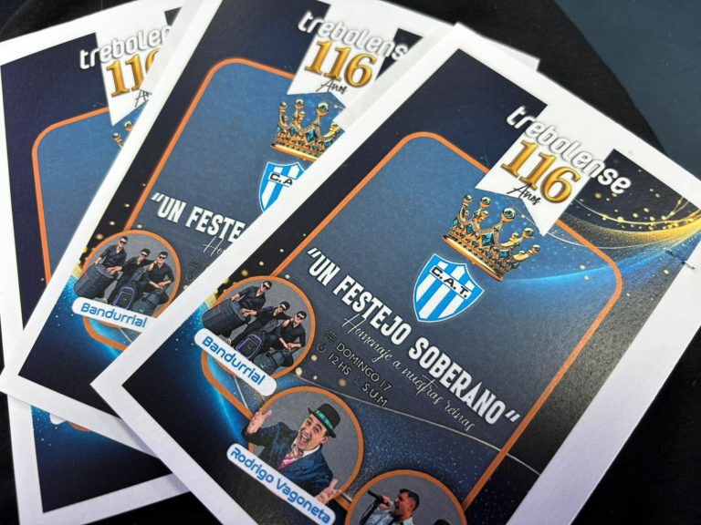 ¡Última Oportunidad! El jueves al mediodía cierra la venta de tarjetas para el Aniversario de Trebolense