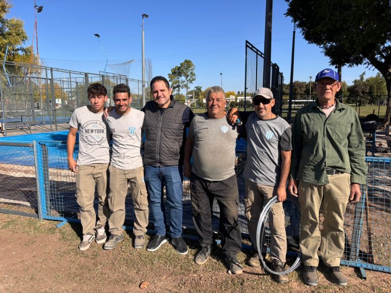Federico Brussa recorrió las obras en Trebolense: “No nos quedamos quietos”